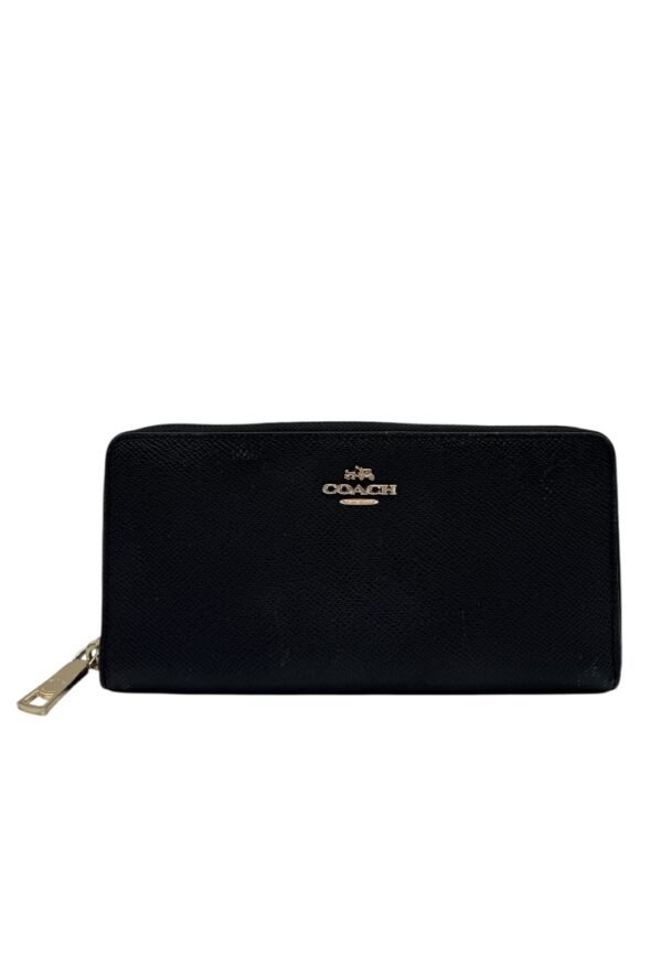 COACH _ ZIP AROUND BLACK